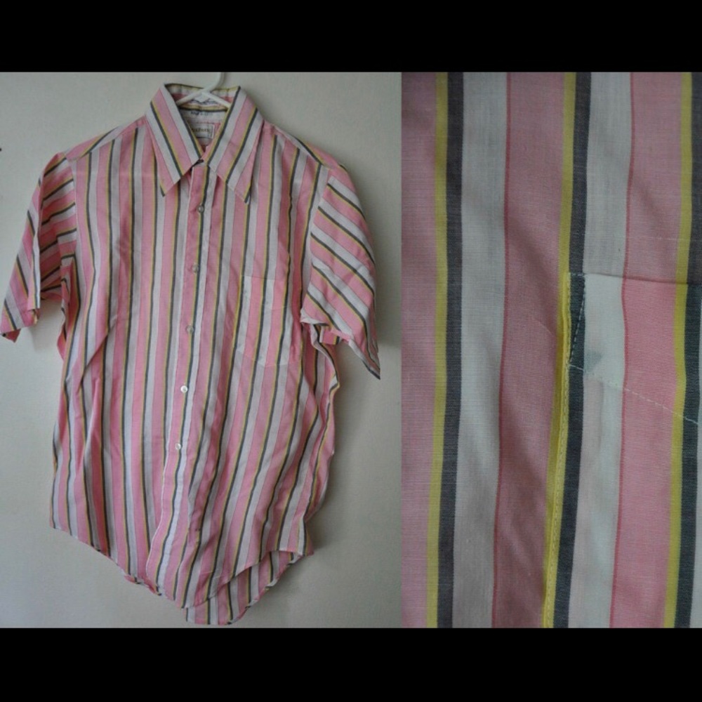 Vintage Striped Button down Polo- Andhurst
